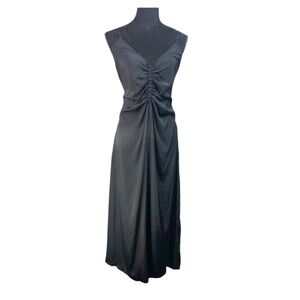 Y.A.S Yaslamera Strap Long Black Dress Sz M Slip Dress Dark Fairy Whimsigoth NWT